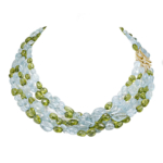 Aquamarine nacklace hand-crafted by Frank Alexander Jewell